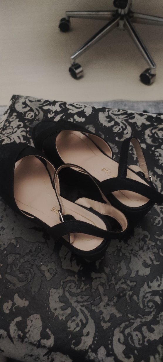 SiyahTopuklu Kadın Abiye Ayakkabı - Görsel 3