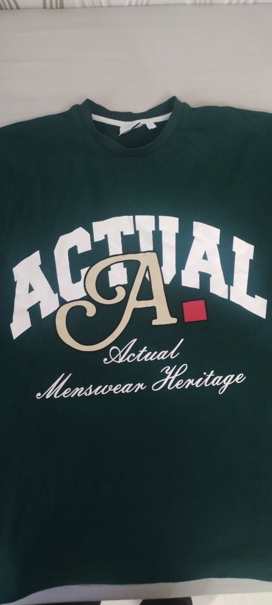 Erkek Koyu Yeşil Baskılı Tişört - Görsel 4