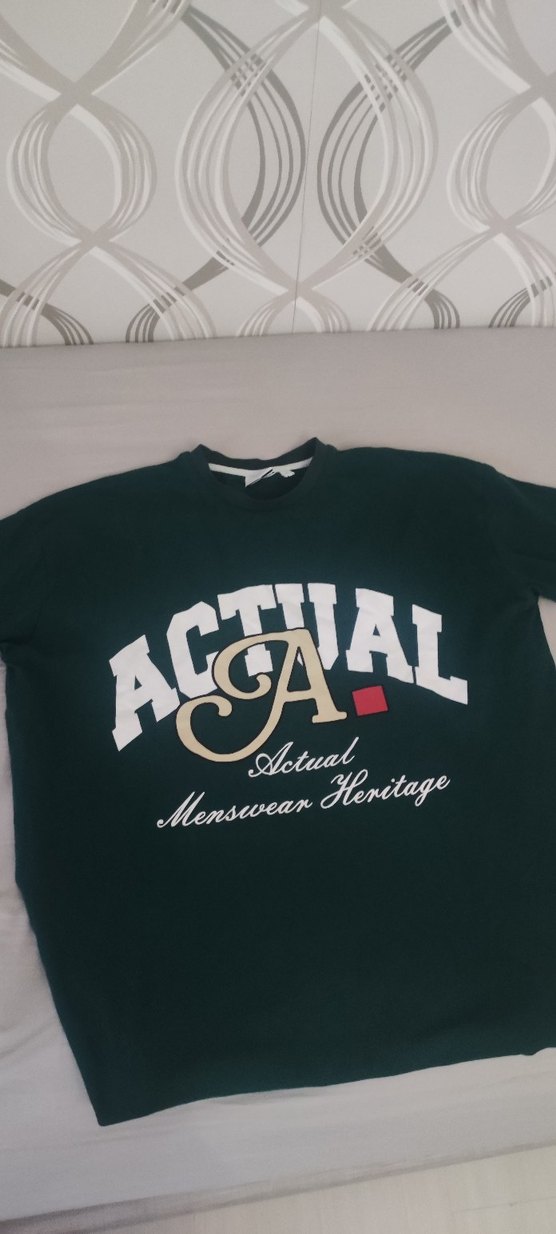 Erkek Koyu Yeşil Baskılı Tişört - Görsel 2