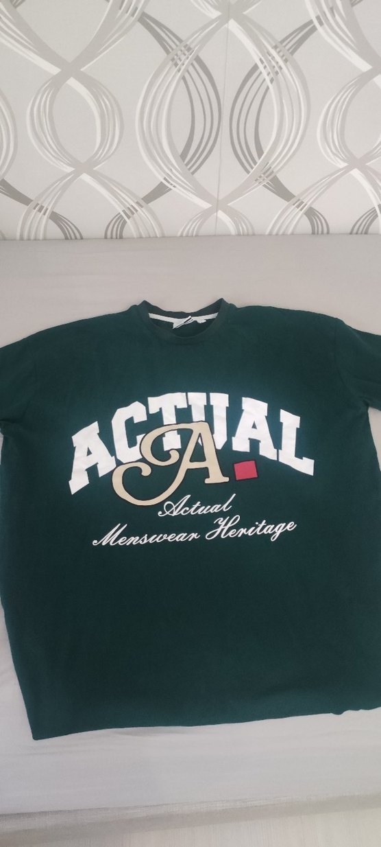 Erkek Koyu Yeşil Baskılı Tişört - Görsel 3