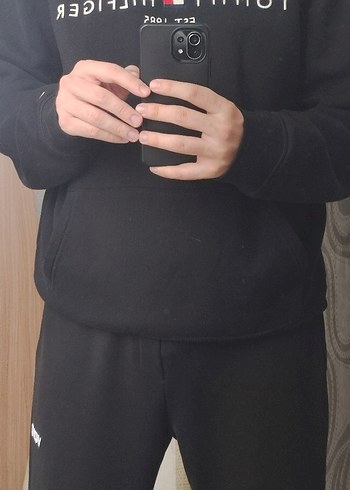 Tommy Hilfiger Siyah Sweatshirt - Görsel 3