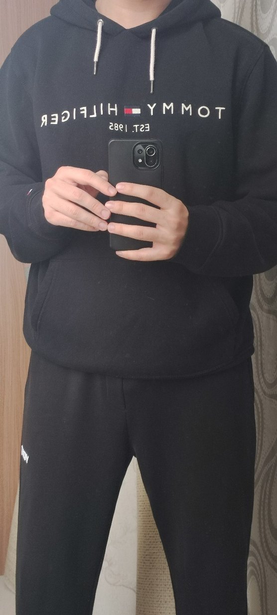 Tommy Hilfiger Siyah Sweatshirt - Görsel 2