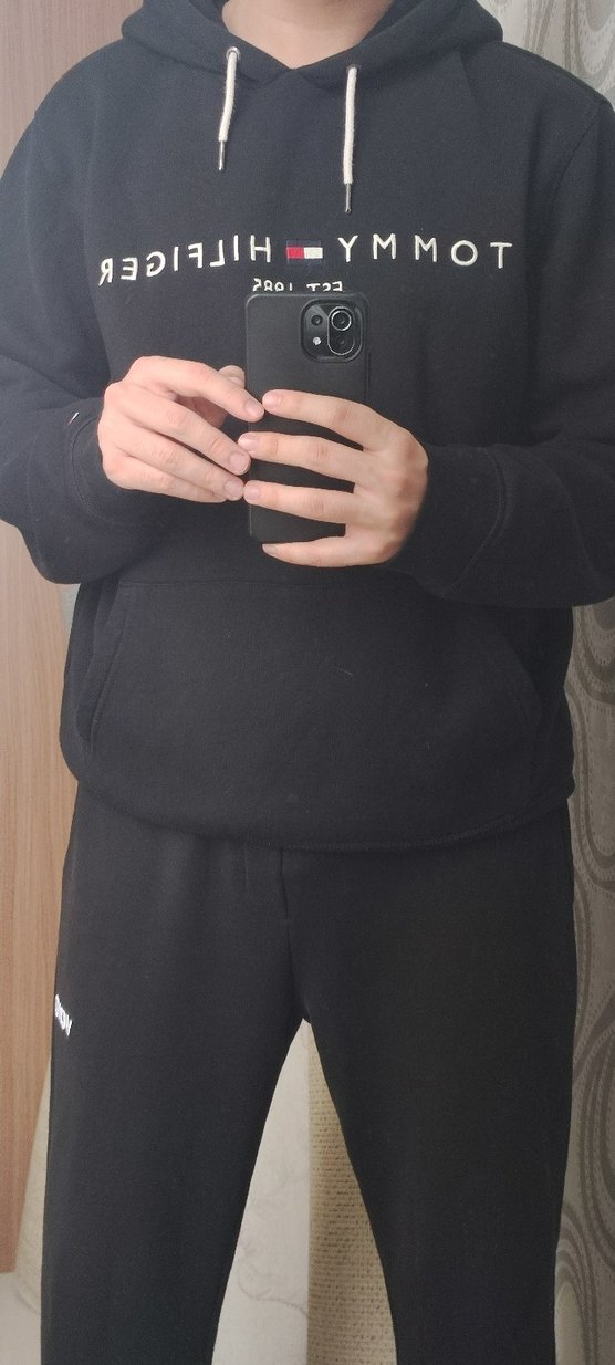 Tommy Hilfiger Siyah Sweatshirt - Görsel 3