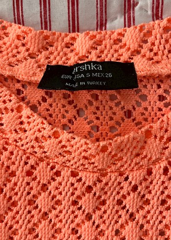 Bershka Kısa Kollu pembemsi Dantel Bluz