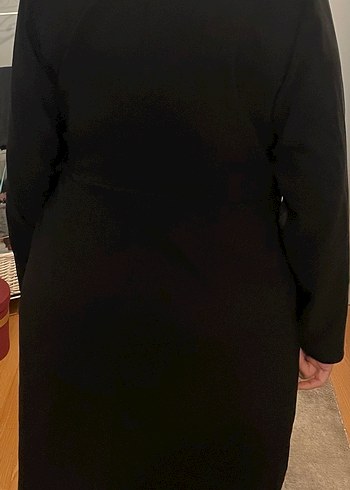 Siyah Midi Kadın İş Elbisesi - Görsel 3