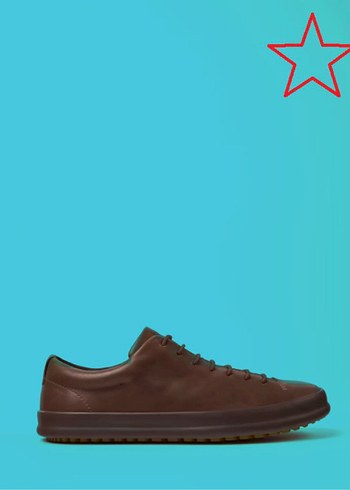 Camper Erkek Kahverengi Minimalist Bağcıklı Ayakkabı - Görsel 2