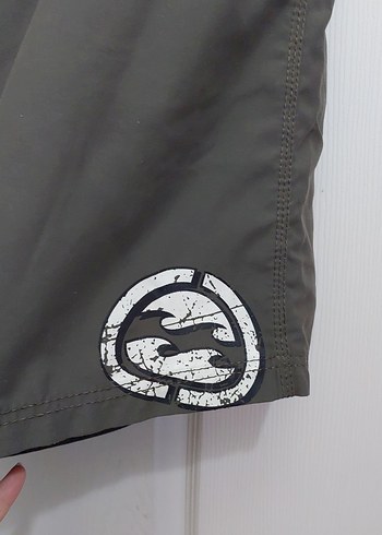 Gri Erkek Kemerli Midi Yüzme Şortu - Görsel 3