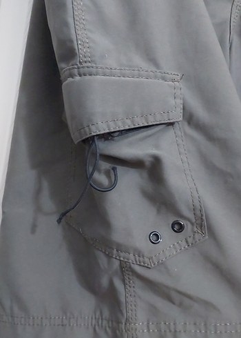 Gri Erkek Kemerli Midi Yüzme Şortu - Görsel 2