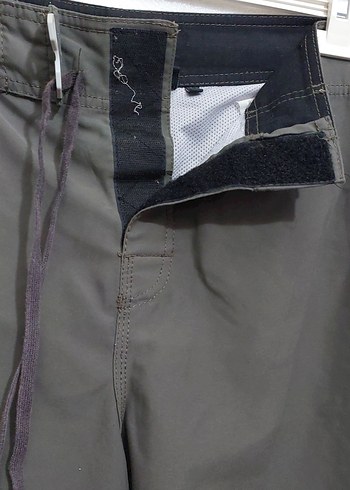 Gri Erkek Kemerli Midi Yüzme Şortu - Görsel 4