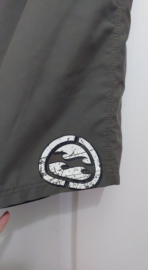 Gri Erkek Kemerli Midi Yüzme Şortu - Görsel 3