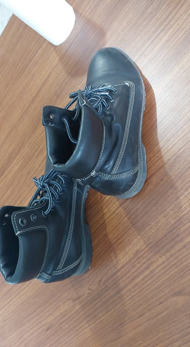 Gri Minimalist Goth Erkek Bağcıklar - Görsel 3