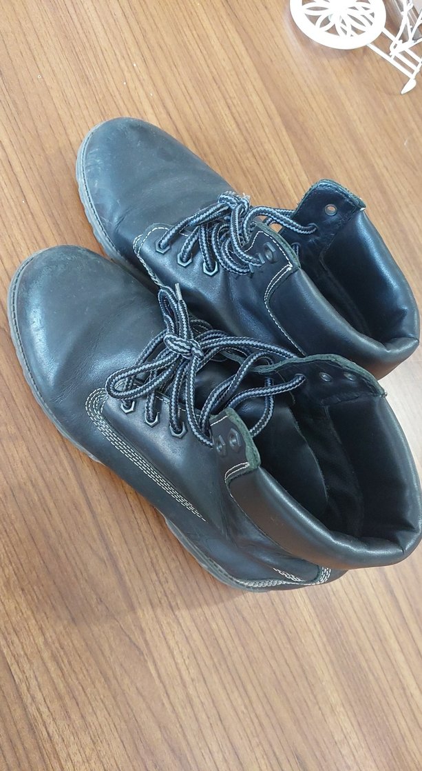 Gri Minimalist Goth Erkek Bağcıklar - Görsel 2