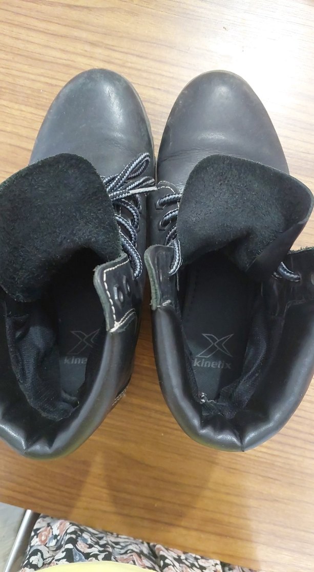 Gri Minimalist Goth Erkek Bağcıklar - Görsel 4