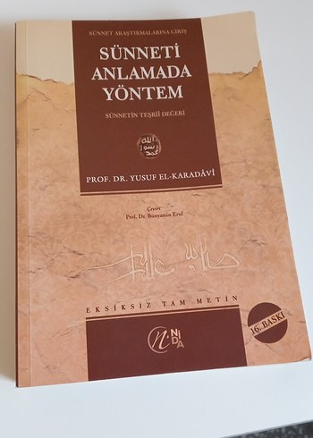 Sünneti Anlamada Yöntem - Prof. Dr. Yusuf El-Karadavi