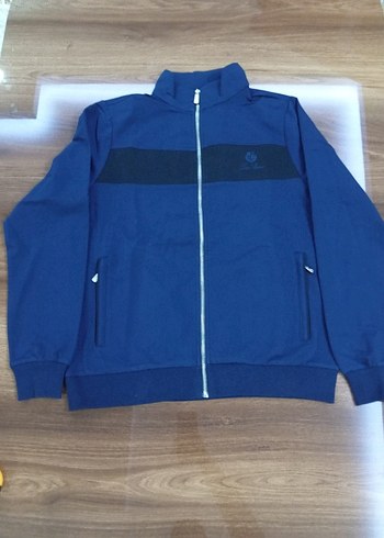 Loro Piana Koyu Mavi Erkek  Eşofman Takımı Fermuarlı - Görsel 2