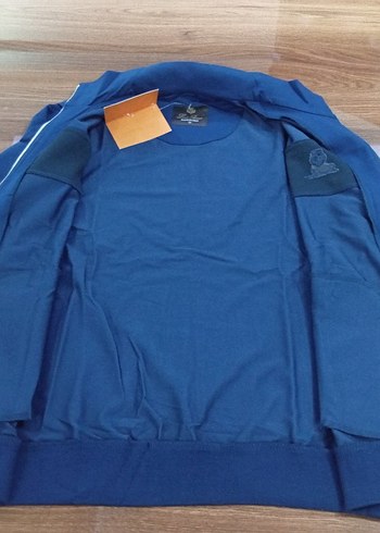 Loro Piana Koyu Mavi Erkek  Eşofman Takımı Fermuarlı - Görsel 4