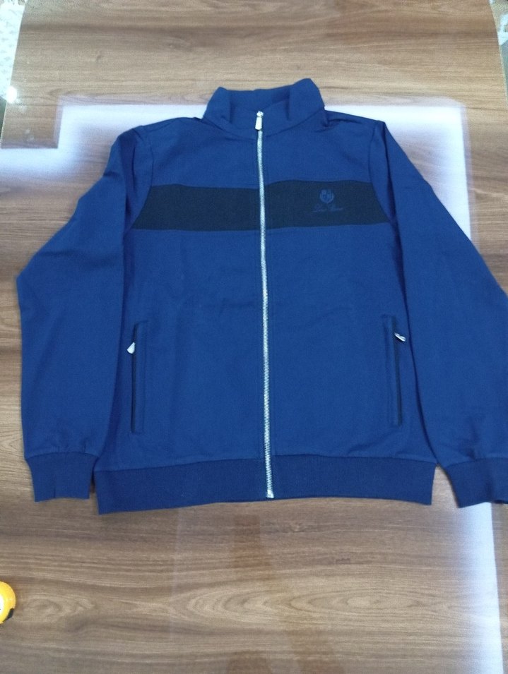 Loro Piana Koyu Mavi Erkek  Eşofman Takımı Fermuarlı - Görsel 2