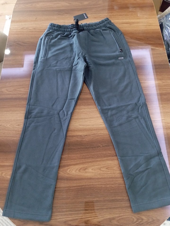 Kiton İthal Gri Erkek Rahat Kesim Fermuarlı Eşofman Altı - Görsel 2