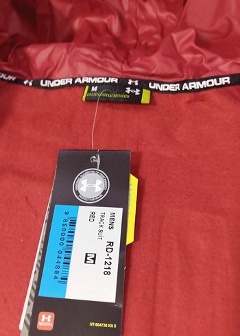 Under Armour Koyu Kırmızı Fermuarlı Erkek Eşofman Takımı Midyum - Görsel 7