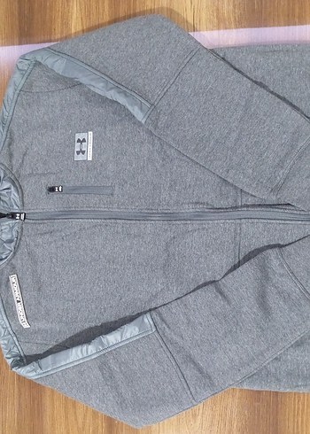 Under Armour Erkek Eşofman Pamuklu Gri Kapüşon 2XL - Görsel 2