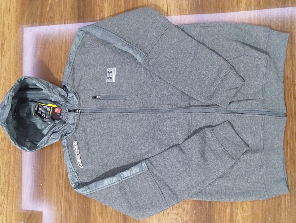 Under Armour Erkek Eşofman Pamuklu Gri Kapüşon 2XL - Görsel 2