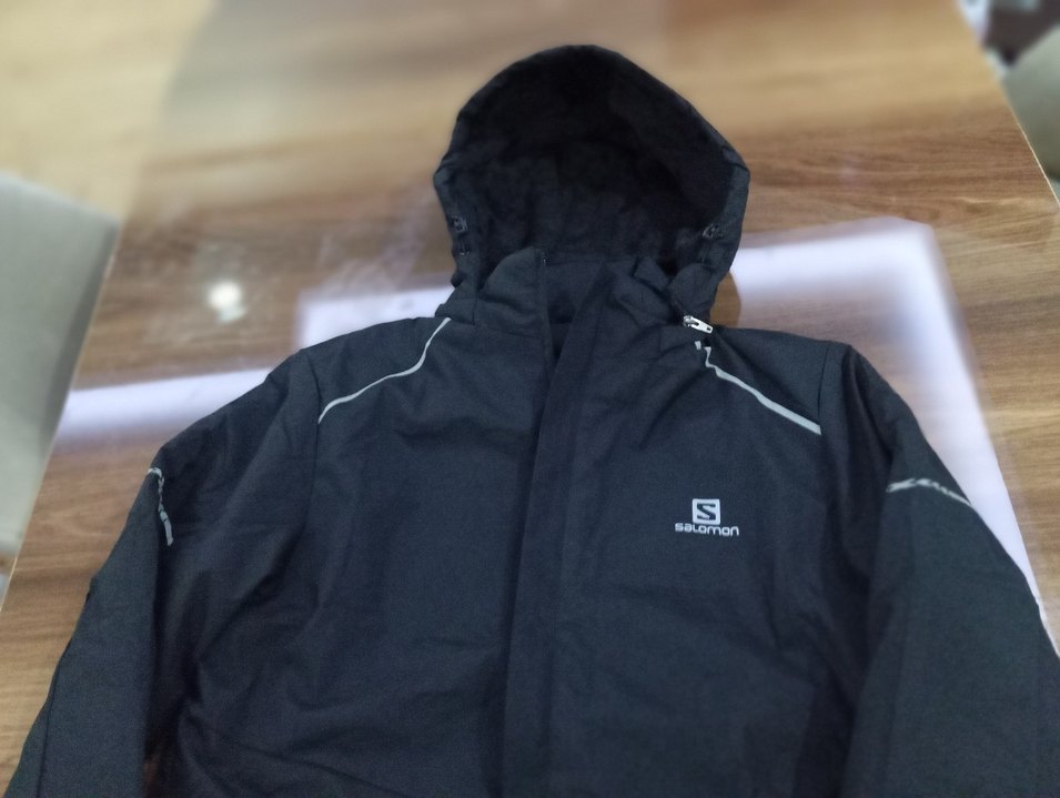 Salomon İthal Erkek Siyah Su Geçirmez Kapüşonlu İci Yünlü  Mont - Görsel 3