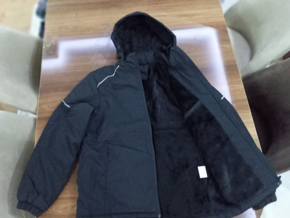 Salomon İthal Erkek Siyah Su Geçirmez Kapüşonlu İci Yünlü  Mont - Görsel 2