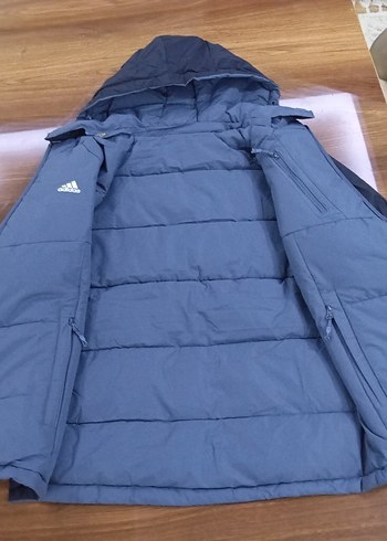 Adidas Mavi Fermuarlı Erkek Mont Goretex Çift Taraflı Mont - Görsel 3