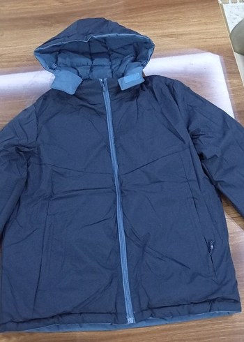 Adidas Mavi Fermuarlı Erkek Mont Goretex Çift Taraflı Mont - Görsel 6