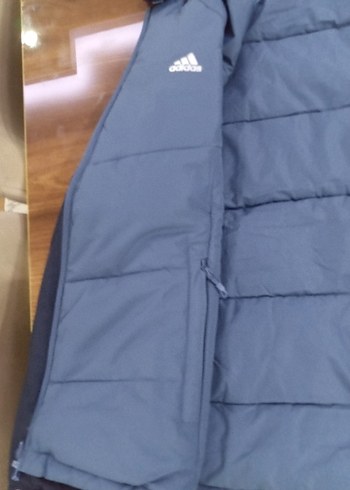 Adidas Mavi Fermuarlı Erkek Mont Goretex Çift Taraflı Mont - Görsel 4