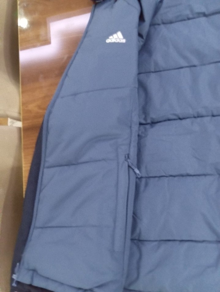 Adidas Mavi Fermuarlı Erkek Mont Goretex Çift Taraflı Mont - Görsel 4