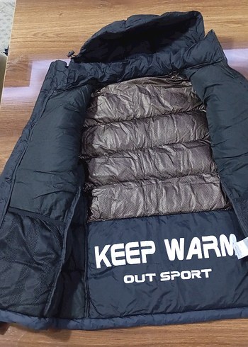 Columbia  Erkek Siyah/Laci  Kapüşonlu Termal Su Gecirmez Mont - Görsel 3