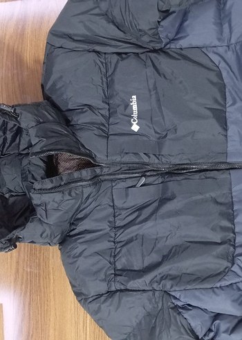 Columbia  Erkek Siyah/Laci  Kapüşonlu Termal Su Gecirmez Mont - Görsel 2