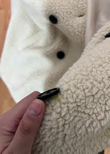 Diğer Bej Midi Peluş Kadın Kaban