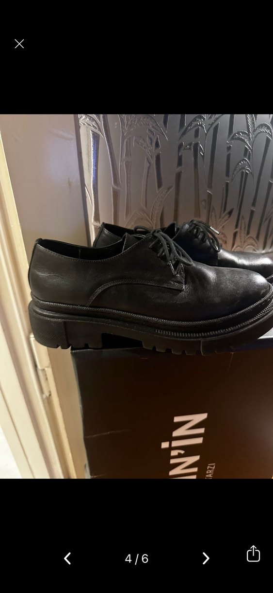 Siyah Platform Topuklu Kadın Klasik Ayakkabı - Görsel 3