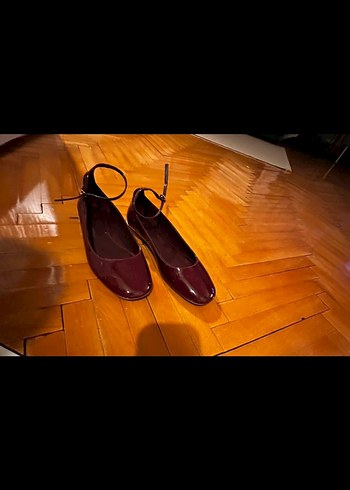 Bordo Tokalı Kadın Ayakkabı - Görsel 2