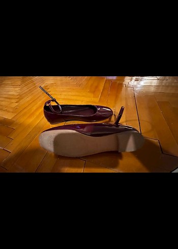 Bordo Tokalı Kadın Ayakkabı - Görsel 3