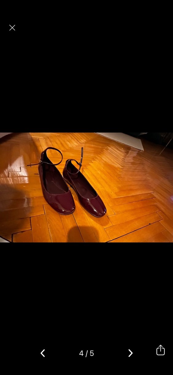 Bordo Tokalı Kadın Ayakkabı - Görsel 2