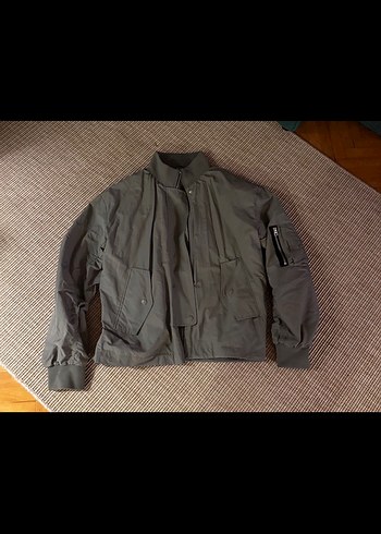 Twist Haki Yüksek Yakalı Rahat Mont - Görsel 3