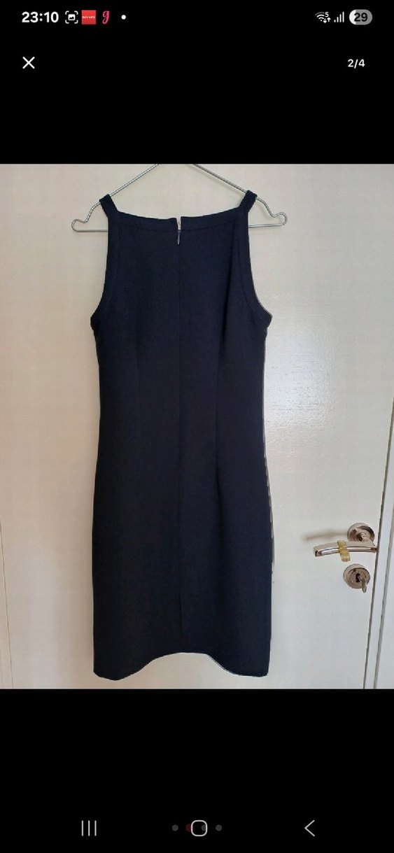 Nakışlı Lacivert  Elbise - Görsel 3