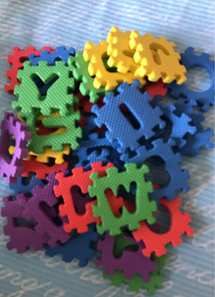 30 adet yumuşak Puzzle 