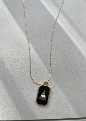 Beden Altın Renkli Gotik Parisian Kolye