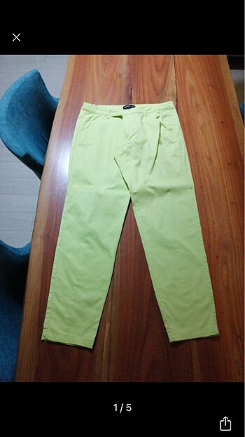 Fıstık yeşil pantolon