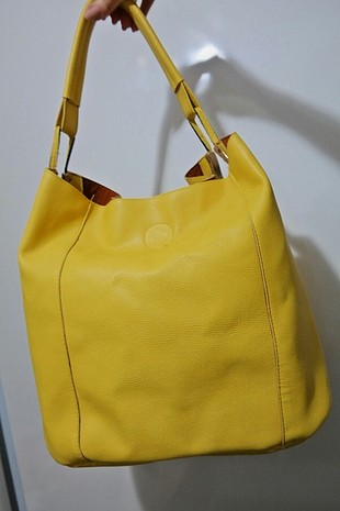 Limon sarısı totebag