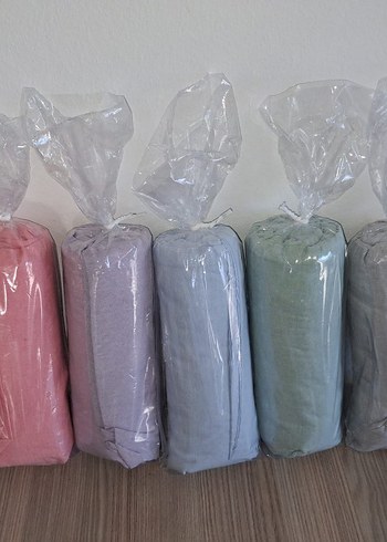 Pamuklu Çift Kişilik Lastikli ve Yastıklı Çarşaf Seti - Görsel 3