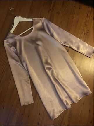 Zara saten elbise