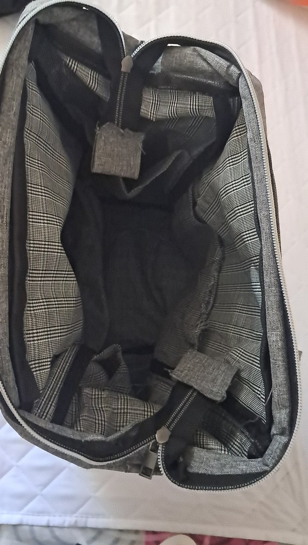 Gri Bebek Çantası, Desensiz - Görsel 3