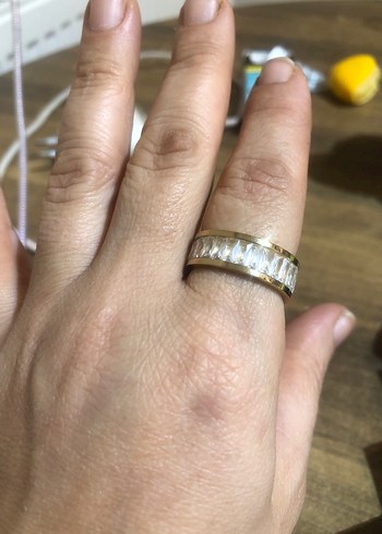 Altın Renkli Modern Klasik Kadın Yüzük - Görsel 2