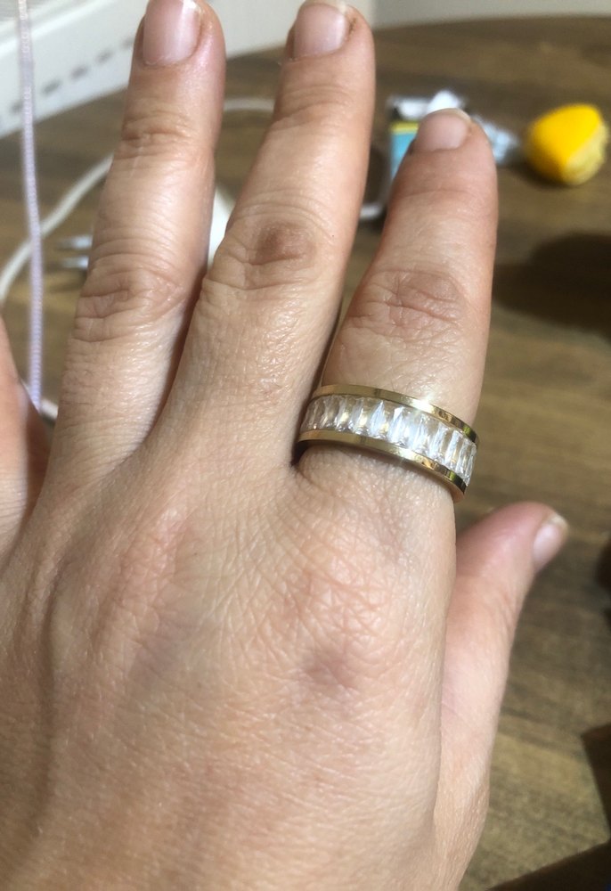 Altın Renkli Modern Klasik Kadın Yüzük - Görsel 2