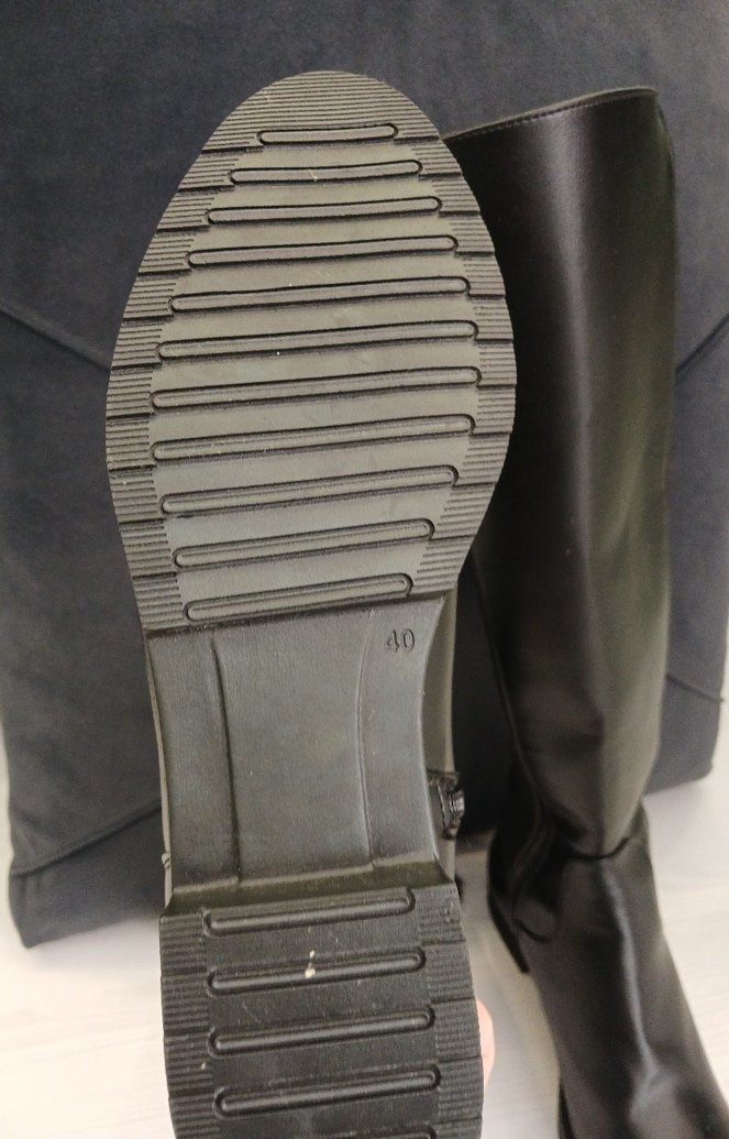 Siyah Deri Dizüstü Kadın Çizme - Görsel 3